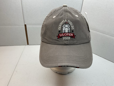 Olympia Fields US Open Hat 2003 Ahead Golf Hat Gray Strap Back Vintage NWT
