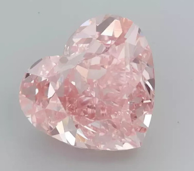 3.30 Ct Certified VVS1 D Grade Heart Shape 10x10 MM Natural Light Pink Diamond