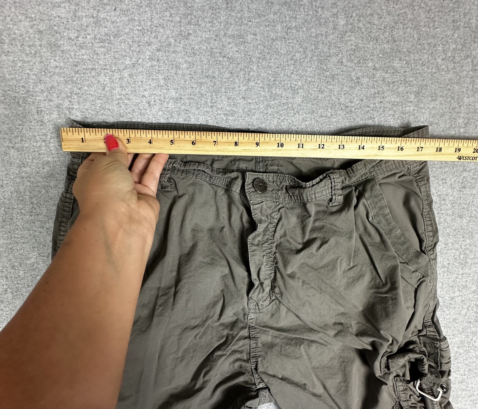 Galaxy by Harvic Cargo Shorts Mens 36 Utility Paratroup Buckle Strap Drawstring