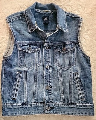 Gap Kids Large Denim Vest Poison Idea Patch