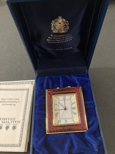 Halcyon Days Enamel Clock | eBay