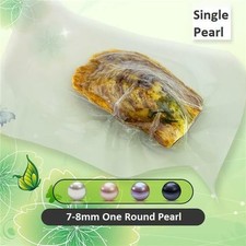 Oyster with Pearl Round 7-8mm