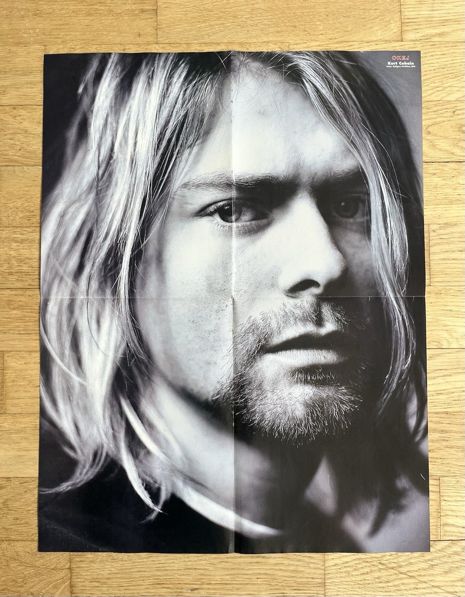 Kurt Cobain Nirvana Poster Swedish Music magazine Okej 1990s