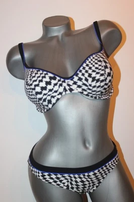 Triumph Bikini "Sloggi Swim Black Pepita CTOWP BIG" Gr. 38 E schwarz Mini 38 - Bild 1 von 4