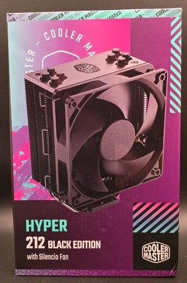 Cooler Master Hyper 212 Black Edition Silencio 120mm Fan CPU Cooler