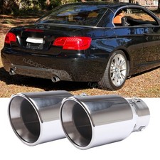 Pairs Exhaust Pipe Car For 2013 Bmw 335i Convertible Rear Throat Muffler 38-76mm