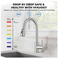 Brushed Nickel Pull Down Kitchen Faucet