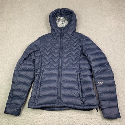 Black Crows Ventus Micro Puffer Down Jacket Women's Small Blue Quilted Hooded