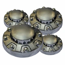 2 Piece Front Chrome ABS Center-Caps for 2022 - 2019 Ram 3500