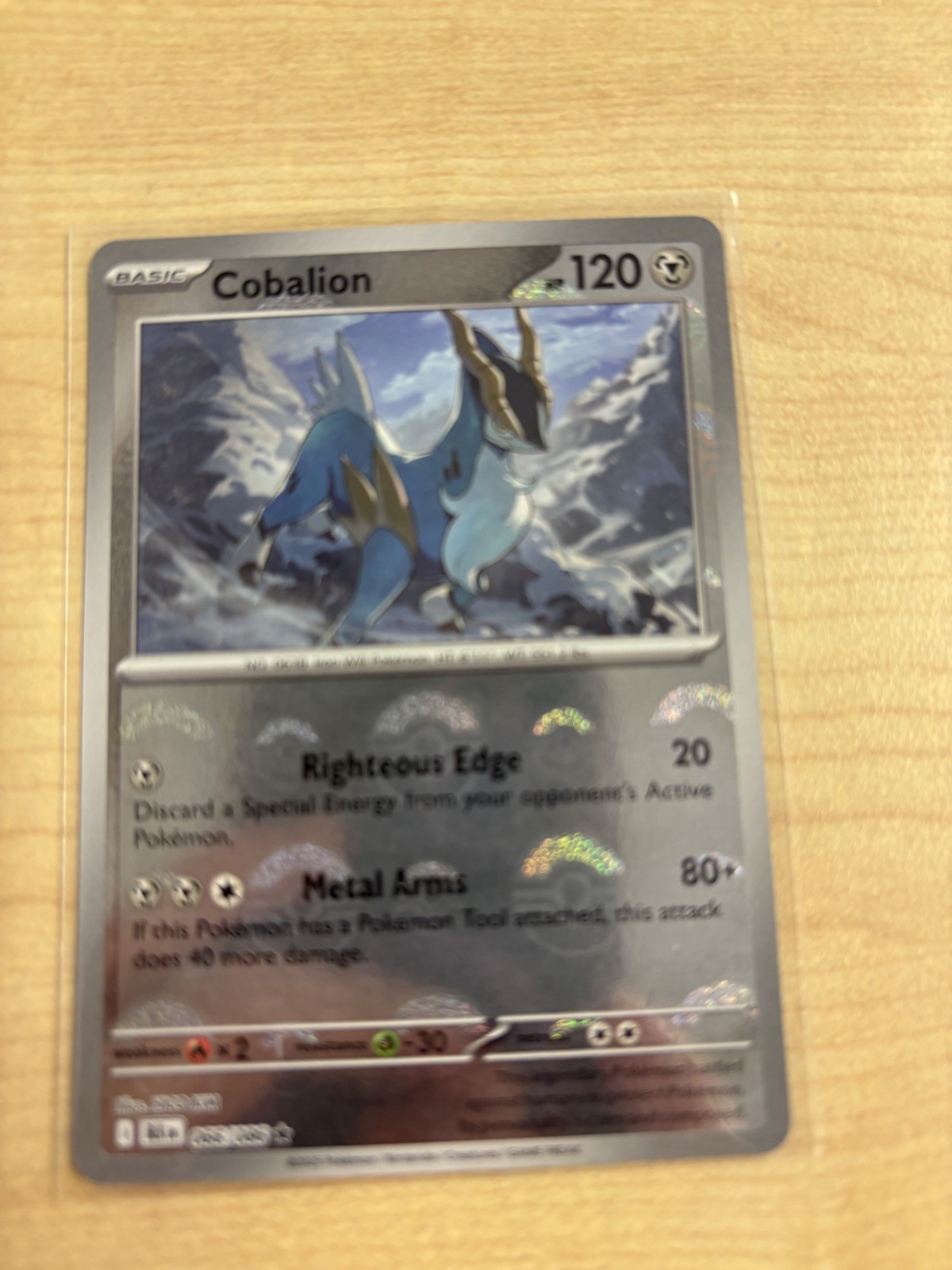 Cobalion Pokeball Reverse Holo Black Bolt 066/086, NM Pokemon Card