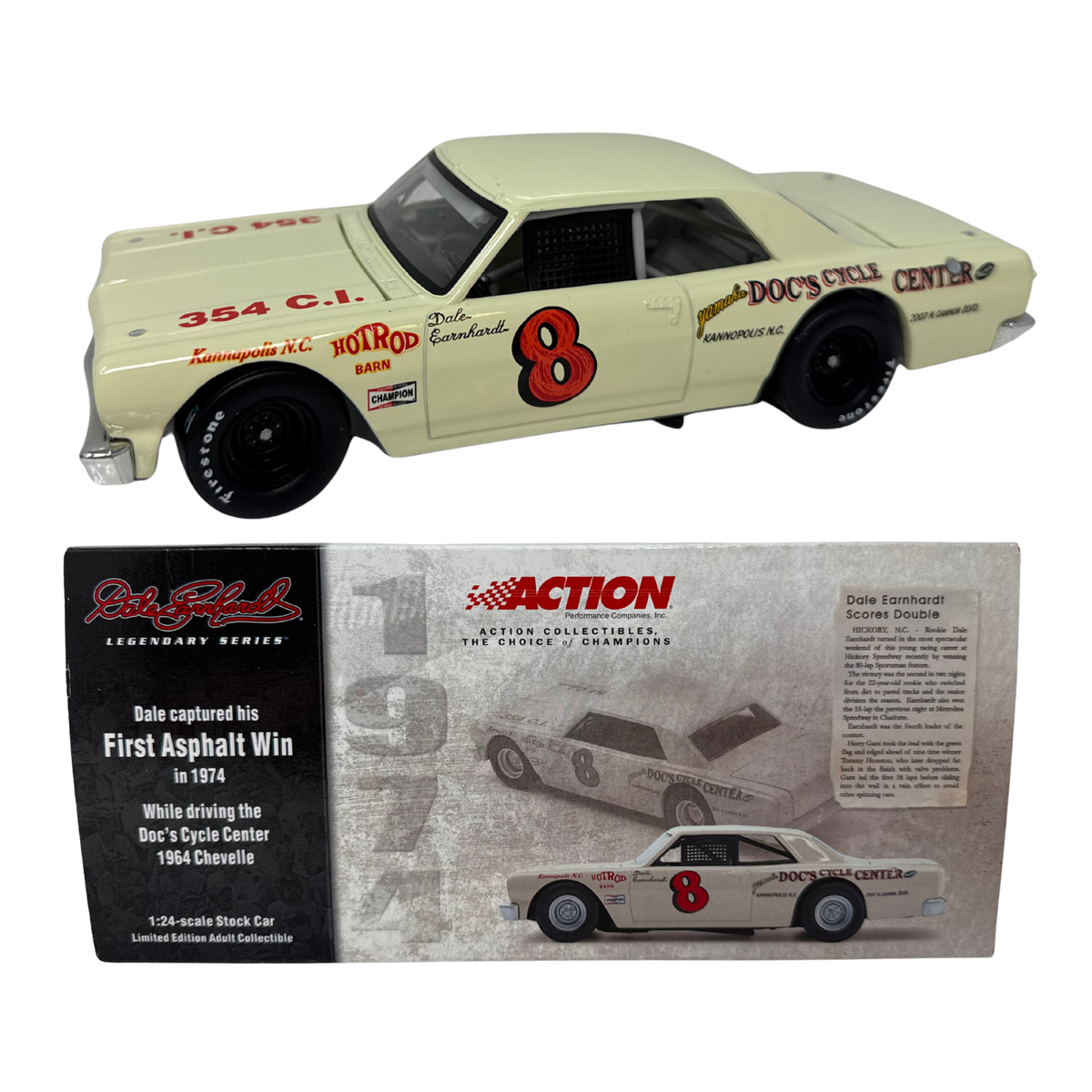 Action Nascar #8 Dale Earnhardt Sr. Asphalt Win 1964 Chevy
