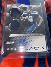 Elijah Arroyo 2025 Panini Black Rookie Signature Materials Patch RC Auto /149