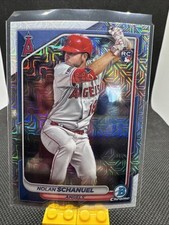 2024 Bowman Chrome Nolan Schanuel Mega Mojo Refractor Rookie Angels RC