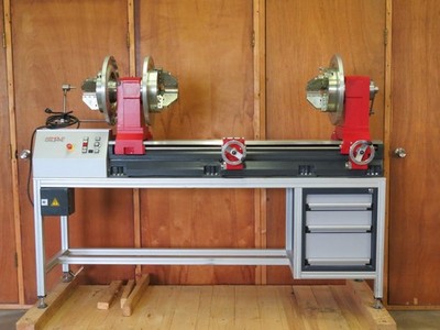 Herbert Arnold Glassblowing Lathe w/ 3 x 80mm Bore Chucks (used for 1 year)