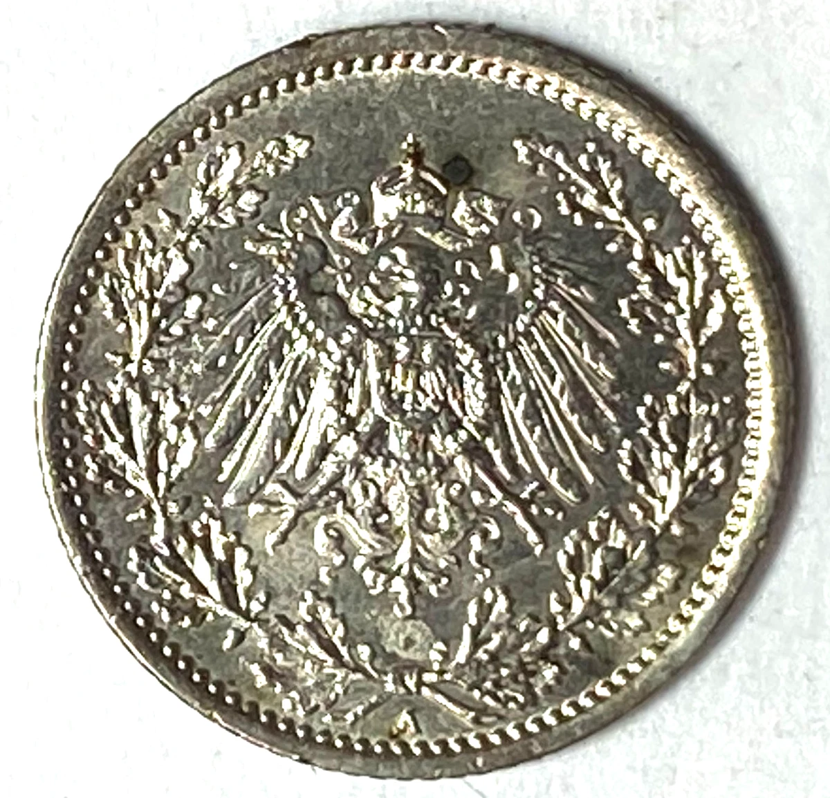 1917A 1918D ドイツ銀貨 2枚セット 古銭 1/2 Mark Silver 1918 Year