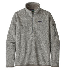 patagonia Women's Better Sweater 1/4 Zip Fleece color Birch White Size M