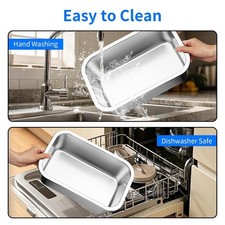 Ohtomber 1.25 Gallons Stainless Steel Dog Bowl, Big Pet Water  Food Bowl