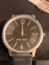 NINE WEST NW/2323 Three-Hand Quartz Analog Unisex Watch New Battery