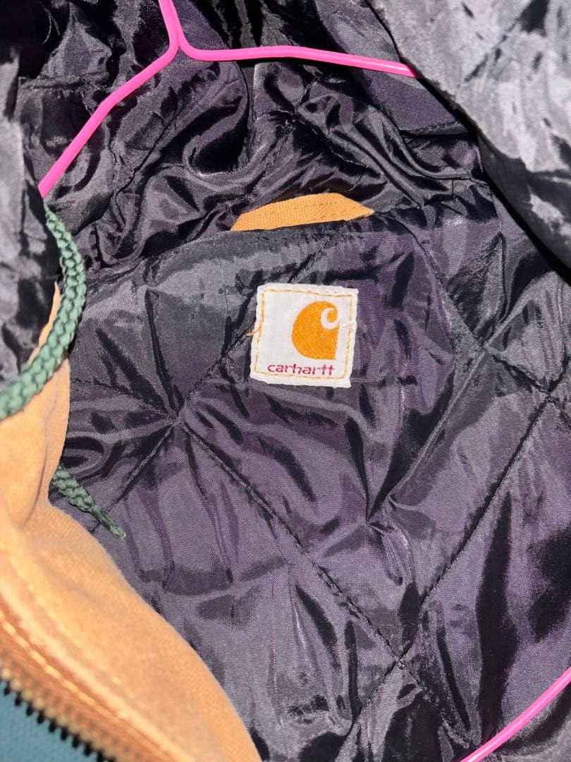 Carhartt Patchwork Duck Jacket Multicolor Hooded … - image 5