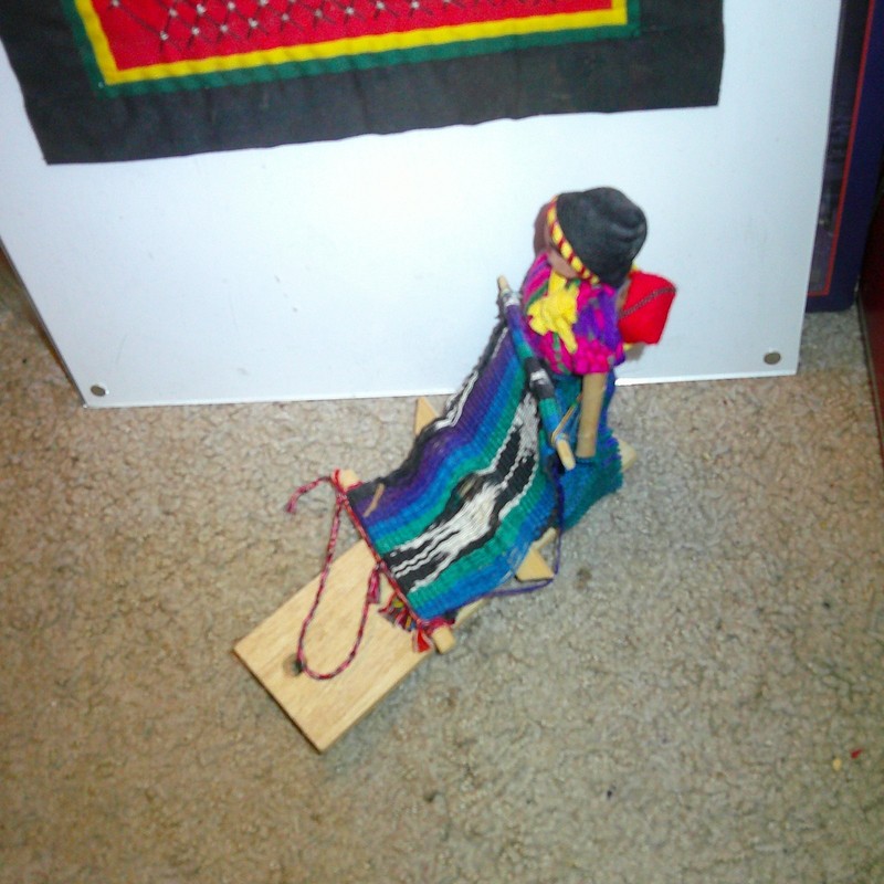 Maya Woman Weaving Doll--Guatemala