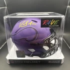 Randy Moss Signed Minnesota Vikings Riddell RAVE Speed Mini Helmet BAS