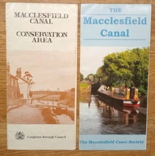 2 X Vintage Macclesfield Canal Leaflets , Canal Society & Council
