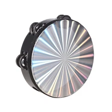 Portable 8 Inch Double Row Jingles Tambourine