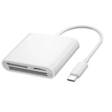 USB C Memory Card Reader for CF SD TF Cards Compatible with Smartphone Tablet PC