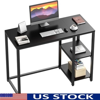 Compact Multi-Functional Computer Desk W/ Adjustable Shelves & Easy Assembly New