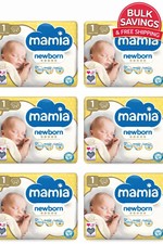 Mamia Newborn Nappies Size 1 Baby Mega Pack 5kg 6 X 24 -144 Nappies In Total 0.10 per nappy