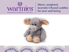 Plush Stuffed Elephant 13" Microwavable Weighted Scented, Warmies CP-ELE-1