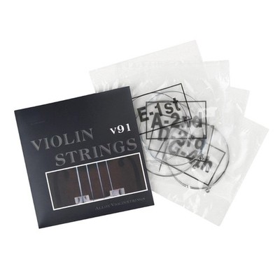 Violin Strings Full Sets with Steel Core Nickel Plated Ball End Nickel Chromium