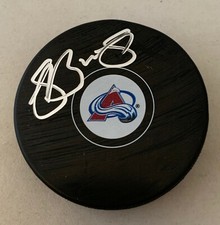 Shane Bowers signed Colorado Avalanche Puck autographed Avs Proof