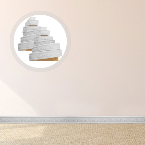 1 Roll Wallpaper Border Wall Molding Trim Skirting Border Foam Edging Strip Self - 第 8/12 張圖片