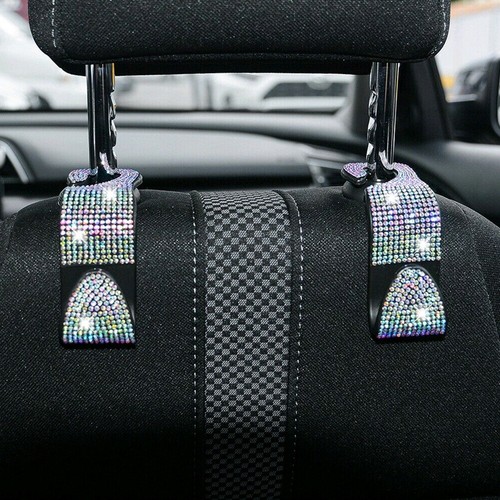 1x Bling Diamond Car Seat Hook Purse Hanger Bags Organizer Holder Clip Accessory - Zdjęcie 5 z 19