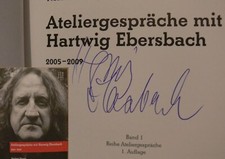 Hartwig Ebersbach signiert Katalog original Unterschrift Signatur Autogramm