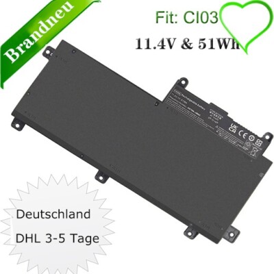  Akku CI03XL für HP ProBook 640 G2 645 G2 650 G2 655 G2 HSTNN-UB6Q 801554-001