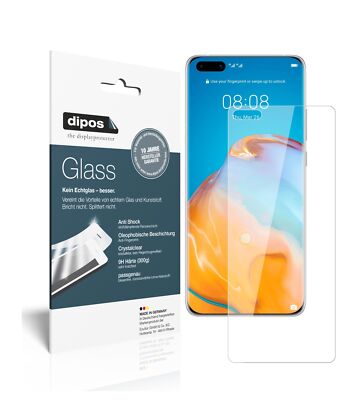 2x Schutzfolie für Huawei P40 Pro Plus - Anti-Shock 9H Folie dipos Glass