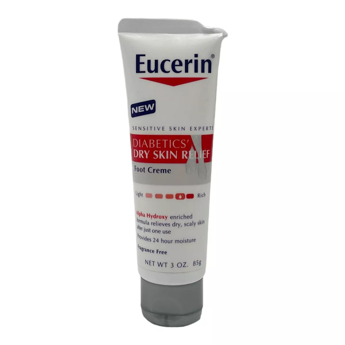 Eucerin Diabetics Dry Skin Relief Foot Creme 3 oz Fragrance Free