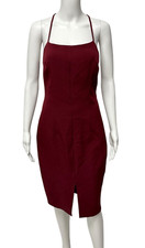 Express women's Bodycon dress burgundy red spaghetti straps size 4