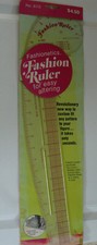 Vtg Fashionetics Fashion Ruler #670 see-thru for French curve, hip etc Sewing