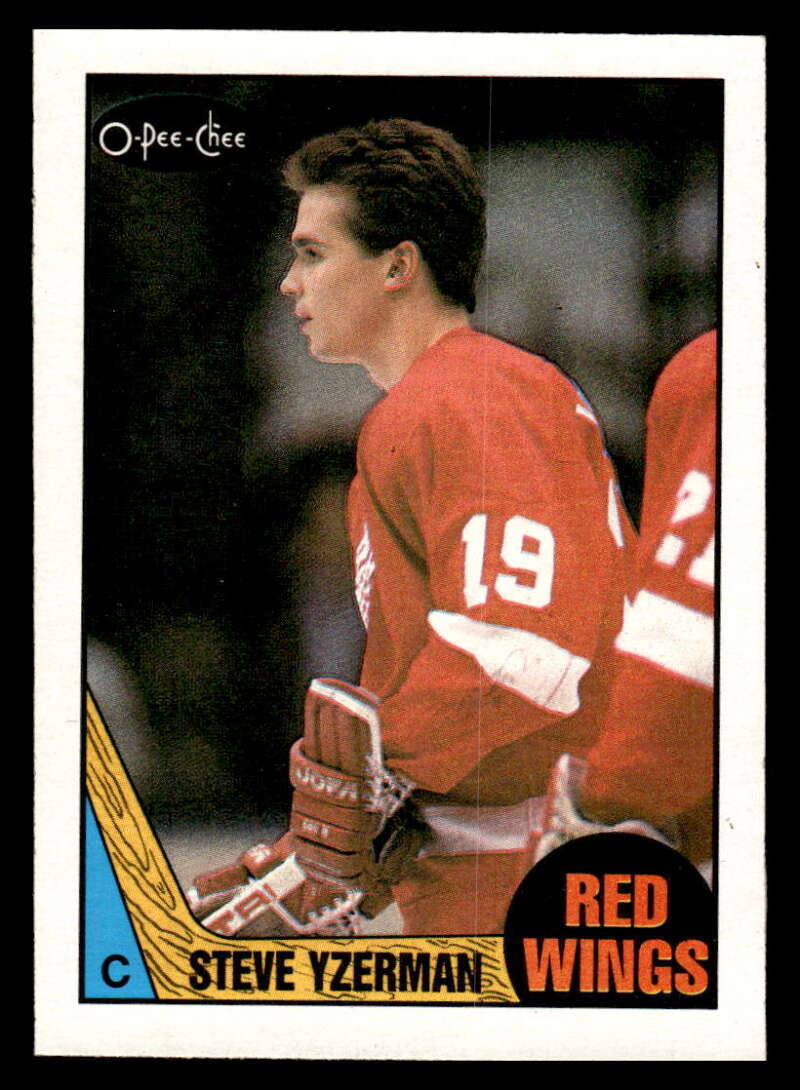 1987 O-Pee-Chee Steve Yzerman Detroit Red Wings #56 EX-EXMT XX1361