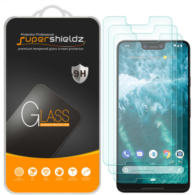 3X Supershieldz Tempered Glass Screen Protector Saver for Google (Pixel 3 XL)
