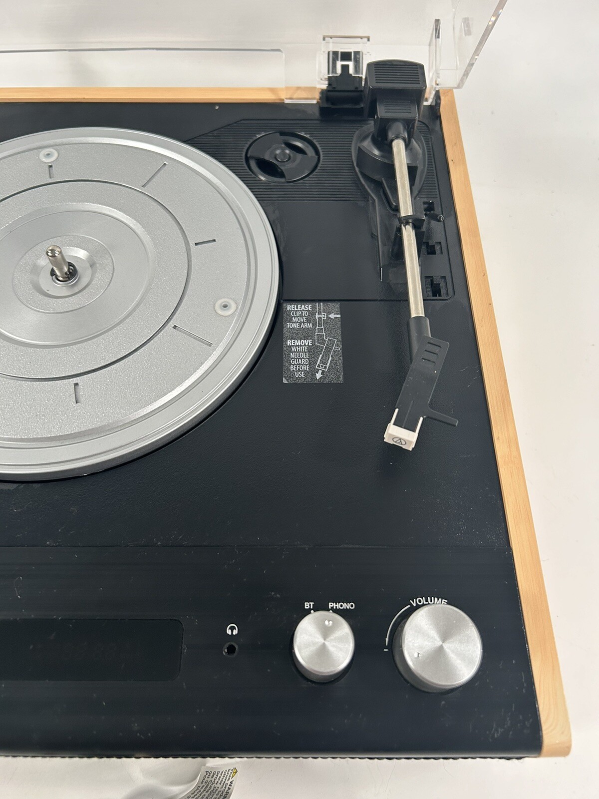 Victrola VTA72BAM Eastwood Bamboo 3 Speed Bluetooth Turntable Record