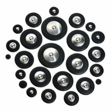 1 Set of 25 Pcs Pads Alto Saxophone Pads Black Leather Woodwind Sax Pad Parts