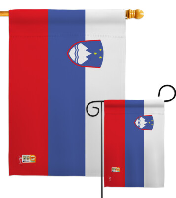 Slovenia Nationality Cave Grouse Daffodil Carnation Garden House Yard Flag
