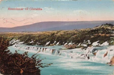 Postcard Lava Waterfalls At Gilsbakki