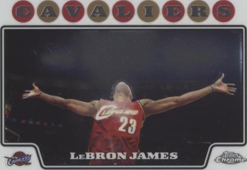 2007 Bowman Chrome #23 LeBron James Gold Refractor /99 PSA 9 MINT
