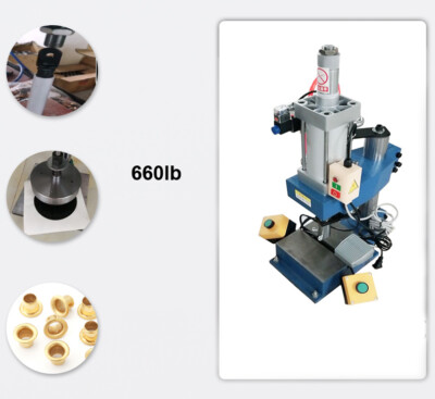 660lb Industry Pneumatic Punch Machine Pneumatic Hole Press 2-4in Stroke 5.5''H