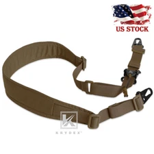 KRYDEX Modular Sling 2 / 1 Point Padded Tactical Shooting Sling  Coyote